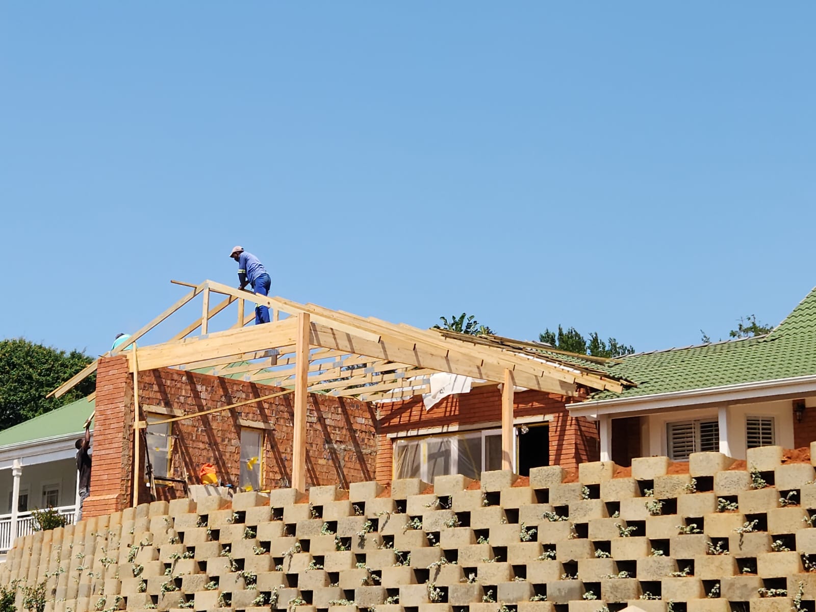 On-Site Roof Construction