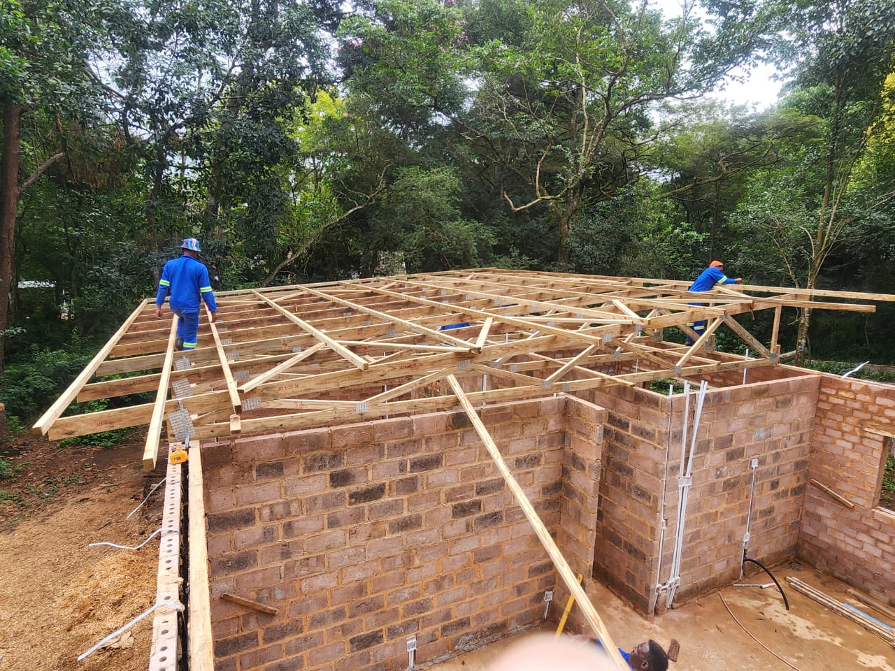 Scaffolded Roof Project